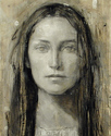 Laila Carlsen - Detail.SelfPortraitInGreys.