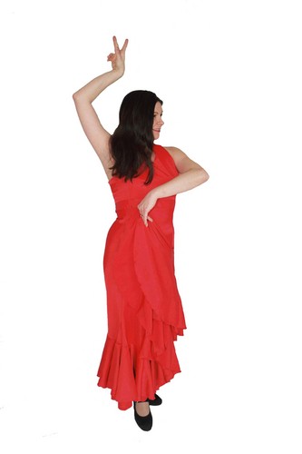 Fiber Art-Red Flamenco Dress