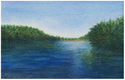 Painting--Watercolor-LandscapeDublin Pond; View from the Boat Launch