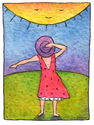 Painting-Basking in the Sun