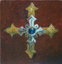 Cross on Brown