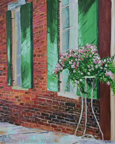 Painting-Oil-Charter Street  Windows