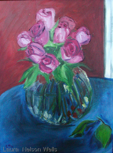 Painting-Pink Roses