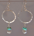 Silver%20earrings%20-%20hand%20crafted%20silver%20earrings%20accented%20by%20Chinese%20Turquoise (thumbnail)
