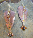 %23177E%20-%20Leaf%20mixed%20metal%20earrings (thumbnail)