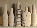 Laurinda Stockwell, Hunterdon County, New Jersey, bottles, bandages, ladder - Abstract Photography