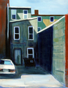 Painting--Acrylic-LandscapeWhite Car
