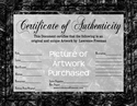 Certificate Of Authenticity
