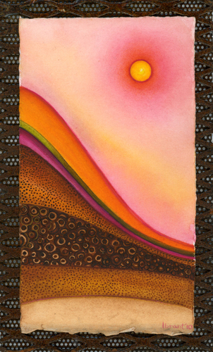 Painting-Abstract-Mountain Sunrise I