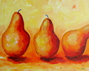 Painting--Acrylic-Still LifeThree Pears