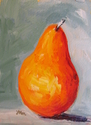 Painting--Acrylic-Still LifePear
