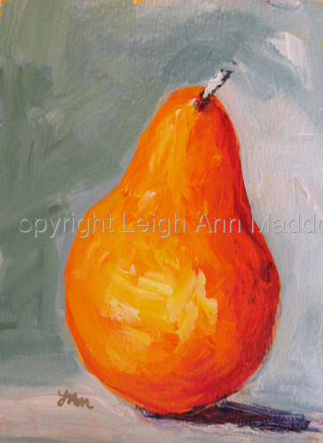 Painting-Still Life-Pear