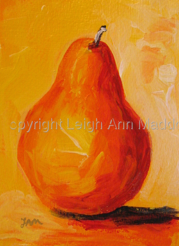 Painting-Still Life-Pear 