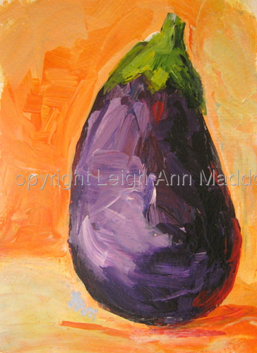 Painting-Still Life-Eggplant