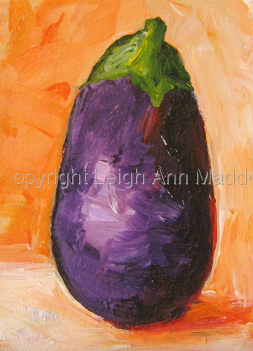 Painting-Still Life-Eggplant