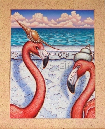 Painting-Flamingo