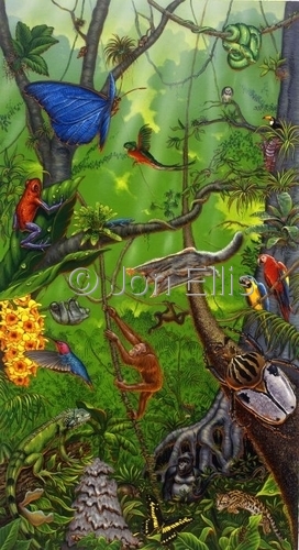 Painting-Butterfly Jungle