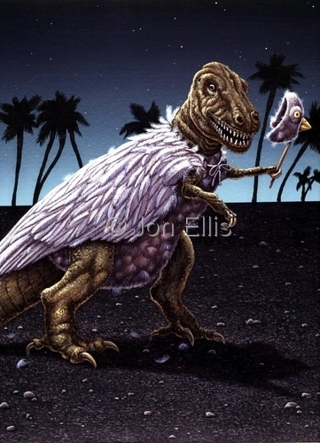 Painting-Dinasaur Mascaraed