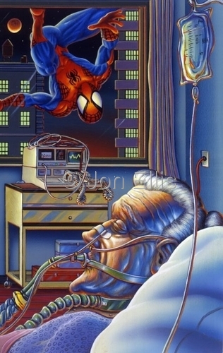 Painting-Spiderman Collector's Card