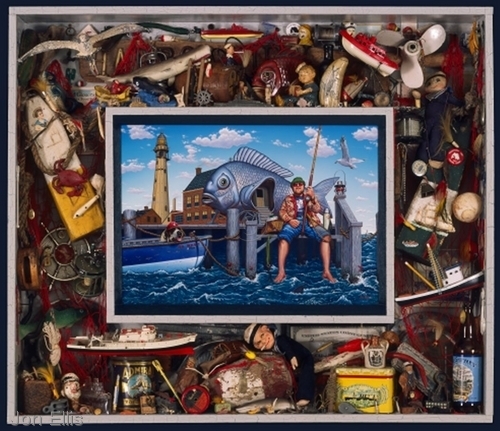 Mixed Media-New England Fishing Dream Cell