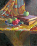 Leslie Dyas - Apples with Late Begonia
