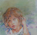 Painting--Watercolor-PortraitGuatemalan Child