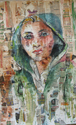 Painting--Watercolor-FigurativeThe Green Raincoat