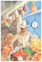 Painting--Watercolor-FigurativeFarmers Market