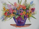 Painting--Watercolor-FloralBlue Violet Flower Spray