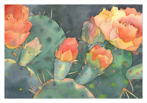 Painting-Floral-Pipe Creek Cactus