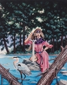 Painting--Acrylic-FantasyLady Of The Lake