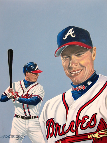 Painting-Portrait-Chipper Jones