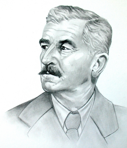 Drawing-Portrait-William Faulkner
