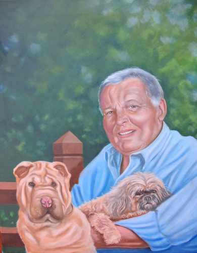 Painting-Portrait-Bobby Cox and Friends -Retirement Portrait