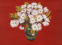 White Five-Stem Spray Mums