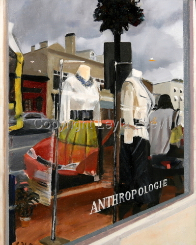 Painting-Oil-Georgetown Store Fronts-1