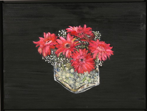 Painting-Oil-Red Gerberas
