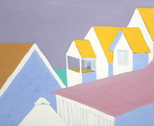 Painting-Oil-Hopetown Roofs