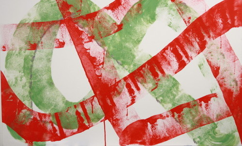 Painting-Acrylic-Christmas Ribbons