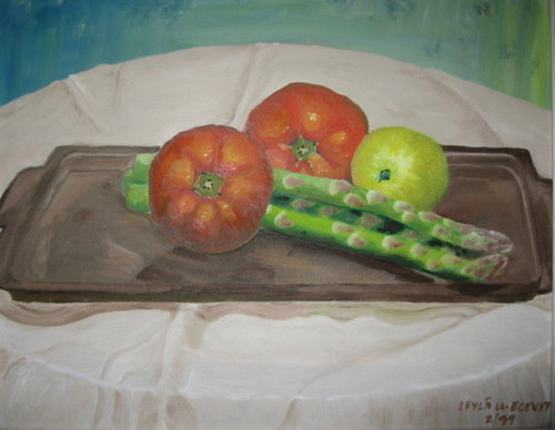 Painting-Oil-Asparagus
