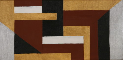 Painting-Oil-Warm Stripes