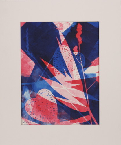 Print Making-Red, White and Blue