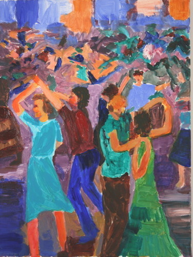 Painting-Acrylic-Abstarct Dance