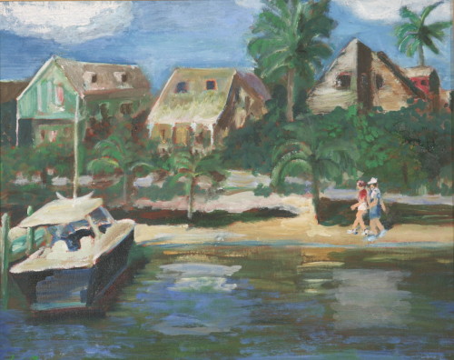 Painting-Oil-Hopetown Houses Deux