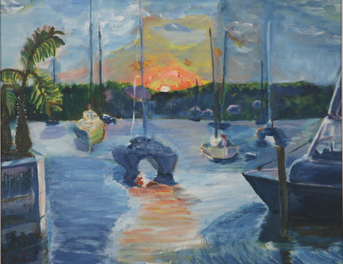 Painting-Oil-Hopetown Sunset