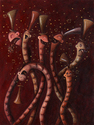 Drunk Worms with Top Hats