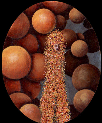 Painting-Acrylic-Planet of the Mysterious Balls 2