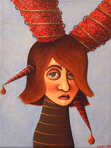Painting-Acrylic-Mary Beth and Her Crippling Shyness