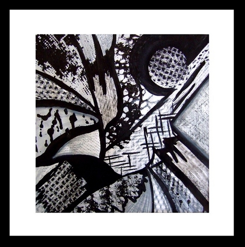Painting-Acrylic-Schwarz-Weiss 2