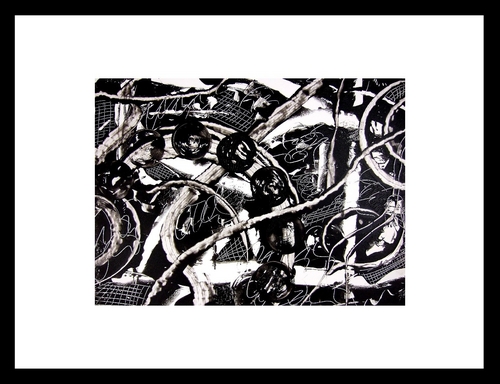 Painting-Acrylic-Schwarz-Weiss 5